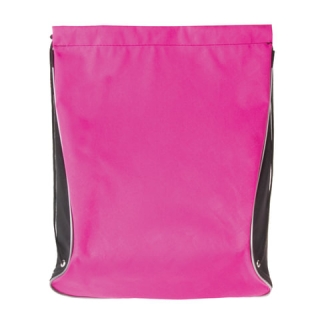 Сумка для обуви Brauberg для девочек, суперплотная, увеличеннный объем, Черная/малиновая, 44х37 см, 225506