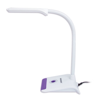Светильник настольный Sonnen OU-147, на подставке, Светодиодный, 5 Вт, белый/фиолетовый, 236672