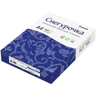Бумага Снегурочка А4, 80г/м2, 500 л., 146%