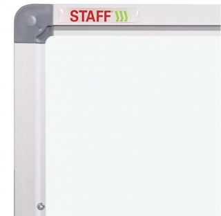 Доска магнитно-маркерная 3-х элементная 100х150/300 см, 5 рабочих поверхностей, белая, STAFF, 238010