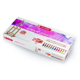 Художественный набор Art Creation Royal Talens, акрил в тубах 12 цв., кисти, палитра, холст, настольный мольберт