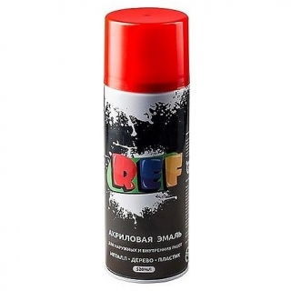 Универсальная акриловая краска-эмаль REF, аэрозоль 520 мл