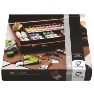 Художественный набор Expert Van Gogh Royal Talens, масляные краски 26 цв. по 20 мл, лак, кисти, мастихин и аксессуары