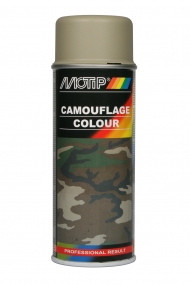 Аэрозольная светопоглощающая краска с камуфляжным эффектом MOTIP CAMOUFLAGE COLOUR бензостойкая