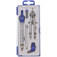 Готовальня Erich Krause "College", 5 предметов, циркуль 140мм, пластиковый футляр