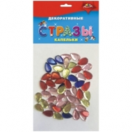 Материалы для творчества Апплика "Декоративные стразы", капельки, С3077