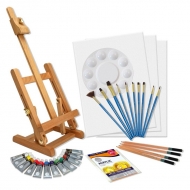 Набор акриловых красок Daler Rowney Simply с настольным мольбертом