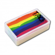 Профессиональный гипоаллергенный аквагрим Сплит-кейк TAG «Неоновая радуга», 30г, 6 цветов