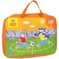 Папка с ручками А4 Мульти-Пульти "Енот-футболист", полиэстер, 80мм