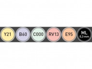 Набор маркеров СОРIС СIАО «Пастель», 5 цв. и линер Copic Multi liner