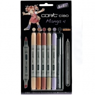 Набор маркеров СОРIС СIАО «Manga 4», 5 цветов и линер Copic Multi liner