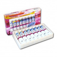 Акриловые краски «Ладога» НЕВСКАЯ ПАЛИТРА для рисования и декора, набор в тубах, 8 цветов по 18 мл