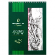 Скетчбук 30л. A5 на гребне Greenwich Line, 160г/м2