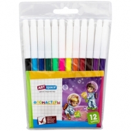 Фломастеры ArtSpace "Космонавты" 12цв., ПВХ, европодвес