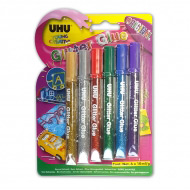 Клеящие блестки для декора любых поверхностей UHU Young Creativ’ Glitter Glue Original