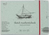 Альбом SM-LT Art Authentic White 90г/м2 24.5х17.6cм 32 листа с закладкой-застежкой книжный переплет (сшитый)