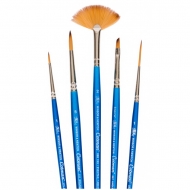 Набор художественных синтетических кистей для акварели Winsor&Newton "Cotman Synthetic Brush", 5 шт.