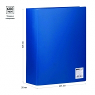 Папка с 80 вкладышами OfficeSpace, 35мм, 600мкм, синяя