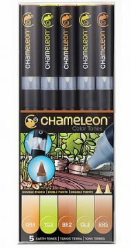 Набор художественных маркеров Chameleon Earth Tones, оттенки земли, 5 шт