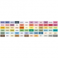 Набор маркеров для скетчинга Copic Ciao Set B с кистью, 72 цвета