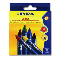 Набор восковых мелков Wax-Giants LYRA для детей, 6 цветов