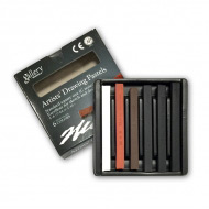 Сухая пастель MUNGYO Gallery профессиональная для скетчей, 6 цв, земляная гамма, MGC6A/0012