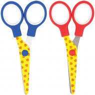 Ножницы детские с рисунком на лезвиях Мульти-Пульти "Приключения Енота", длина 13 см