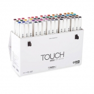 Набор двусторонних маркеров с кистью Touch Brush ShinHanart, 60 цветов (B)