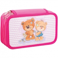 Пенал 3 отделения, 190*115 ArtSpace "Детские персонажи", ламинация, конгрев, блестки