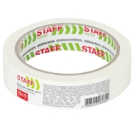 Клейкая лента малярная крепированная 25мм x 25м, STAFF, 229058