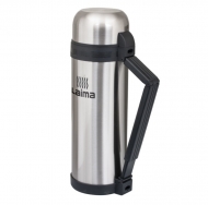 Термос Лайма классический с узким горлом, 1,8 л, нержавеющая сталь, пластиковая ручка, 601405