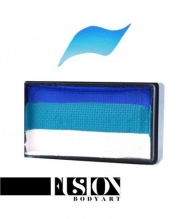 Профессиональный гипоаллергенный аквагрим Сплит-кейк FUSION «Морской бриз», 30г, 3 цвета