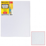 Холст на подрамнике Brauberg Art "Debut", 280 г/кв.м, 30х40 см, грунтованный, 100% хлопок, мелкое зерно