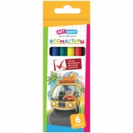 Фломастеры ArtSpace "Каникулы", 06цв., смываемые, картон, европодвес