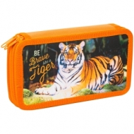 Пенал 2 отделения, 190*110 ArtSpace "Дикие кошки", ткань