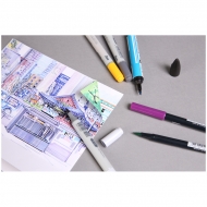 Скетчбук для маркеров Clairefontaine "Comic book", 220 г/кв.м, 232л.,176х250мм, на склейке