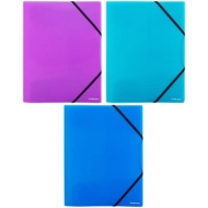 Папка на резинке Erich Krause "Glance Vivid" А4, 400мкм, ассорти