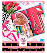 Тетрадь 48л., А5, клетка BG "Любимые безделушки", выборочный уф-лак, форзац с дизайном