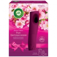 Комплект освежитель воздуха авт. и смен. блок Airwick Freshmatic Pure. Цветущая вишня, 250мл