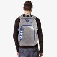 Рюкзак Tiger Family (Тайгер), с ортопедической спинкой, молодежный, серый, 43х33х23 см, TMMX-007A