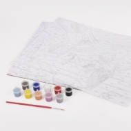 Картина по номерам А3, Остров сокровищ ГУСИ, С Акриловыми красками, картон, кисть, 661633