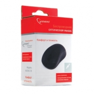 Мышь беспроводная Gembird MUSW-218, 2 кнопки + 1 колесо-кнопка, оптическая, черная