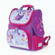 Ранец Brauberg Style c эргономичной спинкой, для девочек, Совенок, 37х28х21 см, 227827