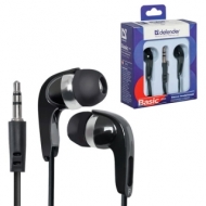 Наушники Defender Basic 610, проводные, 1,1 м, стерео, вкладыши, черный, 63610