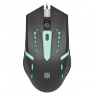 Мышь проводная Defender Flash MB-600L, 800-1200 dpi, 4 кнопки + 1 колесо-кнопка, оптическая, черная, 52600