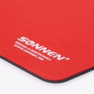 Коврик для мыши Sonnen, резина+ткань, 220х180х3 мм, 5 видов, 512817