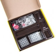 Конструктор металлический Юнландия Для уроков труда №6, развивающий, 146 элементов, 104684