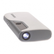 Аккумулятор внешний Sonnen Powerbank V15S, 10000 mAh, 2 USB, литий-ионный, LED-дисплей, фонарик, белый, 262756