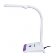 Светильник настольный Sonnen OU-147, на подставке, Светодиодный, 5 Вт, белый/фиолетовый, 236672