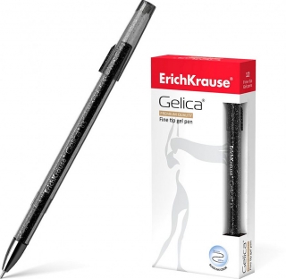 Ручка гелевая Erich Krause "Geliсa" черная, 0,5мм